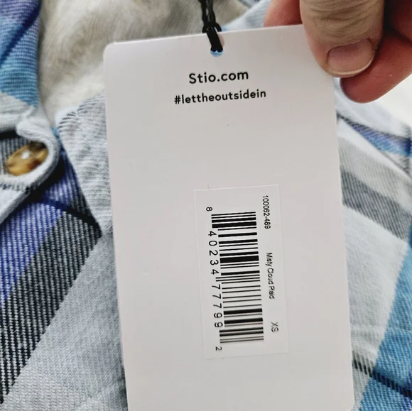 STIO | Hutkeeper Misty Cloud Plaid flannel pocket button up shirt - Picture 9 of 12